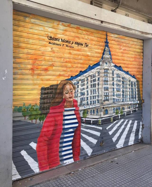 Gilda Filato mural en Once