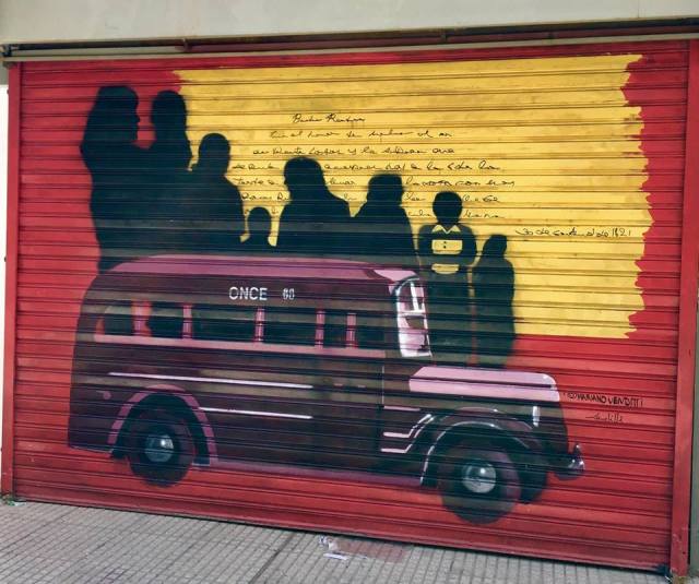 Mariano Venditti mural en Once